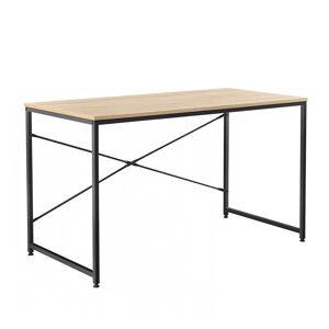 KONDELA Písací stôl, dub/čierna, 120x60 cm, MELLORA