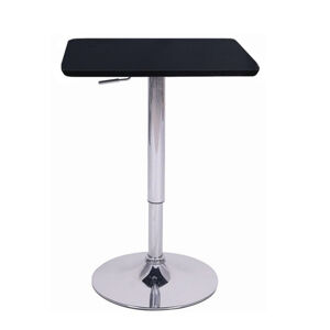 KONDELA Barový stôl s nastaviteľnou výškou, čierna, 57x84-110 cm, FLORIAN