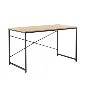 KONDELA Písací stôl, dub/čierna, 100x60 cm, MELLORA