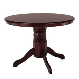KONDELA Jedálenský stôl, okrúhly, gaštan, priemer 106 cm, TABLOS
