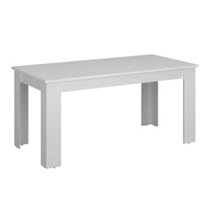 KONDELA Jedálenský rozkladací stôl, biela, 160-210x90 cm, ERODIN