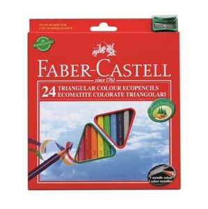 FABER-CASTELL PASTELKY ECO TRIANGULAR STANDARD SET 24 FAREBNE