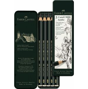 Grafitové ceruzky Castell 9000 Jumbo set 5-plech