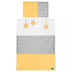 6-dielne posteľné obliečky Belisima Hviezdička 100x135 žlté