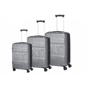 CAT cestovní kufr Cat Cargo 20\"/24\"/28\", 3 dílný set - stříbrný