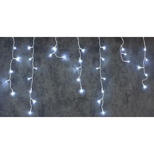 Reťaz MagicHome Vianoce Icicle, 800 LED studená biela, cencúľová, jednoduché svietenie, 230 V, 50 Hz, IP44, exteriér, osvetlenie, L-20 m