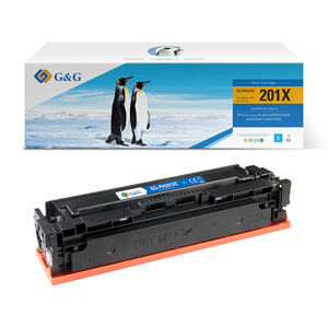 G&G kompatibil. toner s HP CF401X, NT-PH201XC, HP 201X, cyan, 2300str.
