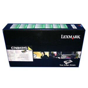 Lexmark originál toner X748H3YG, yellow, 10000str., high capacity