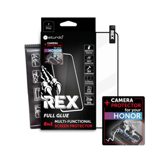 Sturdo REX ochranné sklo HON 90, čierne (6in1 FG+Camera)