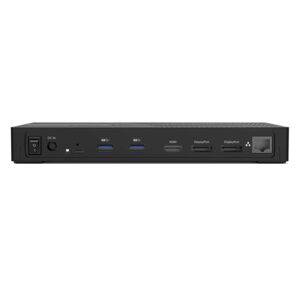 PORT CONNECT univerzální dokovací stanice, 3x 4K USB-C + USB A,černá