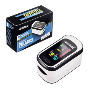 NOVAMA PULMOXI Certifikovaný lekársky pulzný oxymeter s 5-farebným OLED displejom