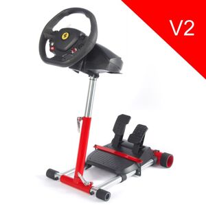 Wheel Stand Pro, V2 stojan na volant a pedály pro Thrustmaster SPIDER,T80/T100,T150,F458/430,červený